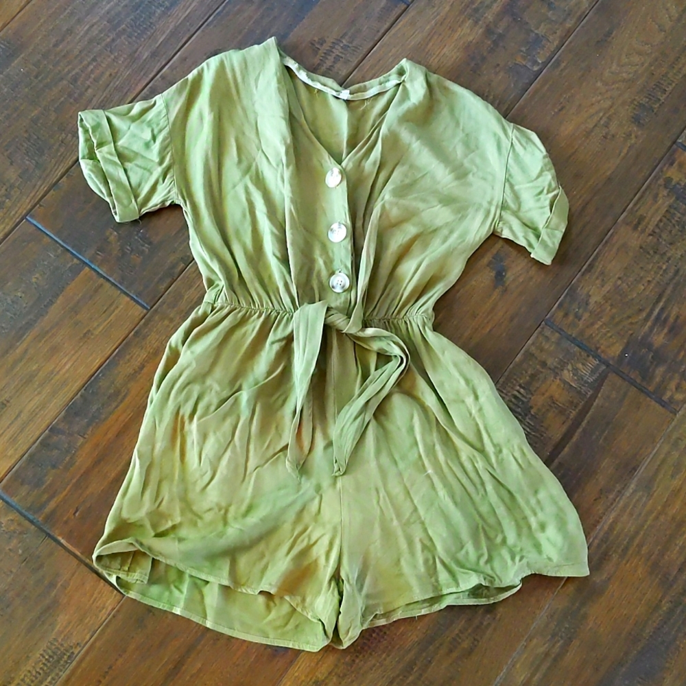 Olive Green Romper